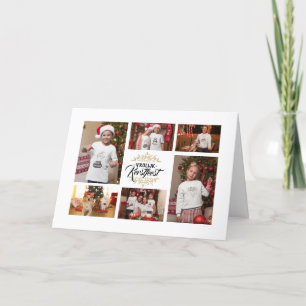 Élégante Carte de Noël photocollage Joyeux Noël