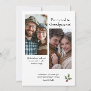 Élégante Carte de Noël pour Grands-Parents