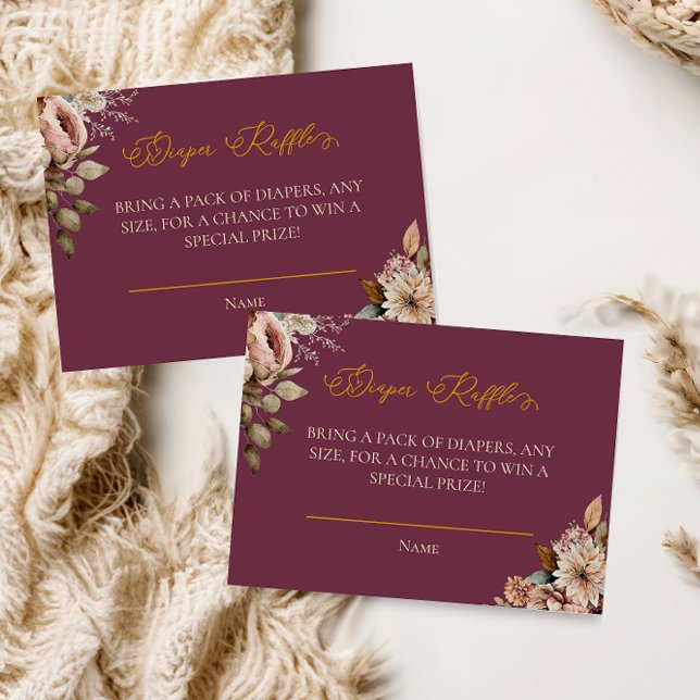 Élégante carte de rabat à couches de automne de Bo (Créateur téléchargé)