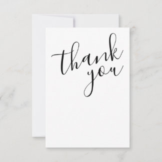 Elégante carte de remerciements