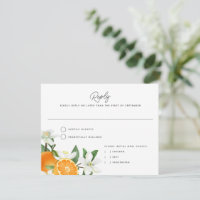 Elégante carte de réponse du Mariage de remplissag