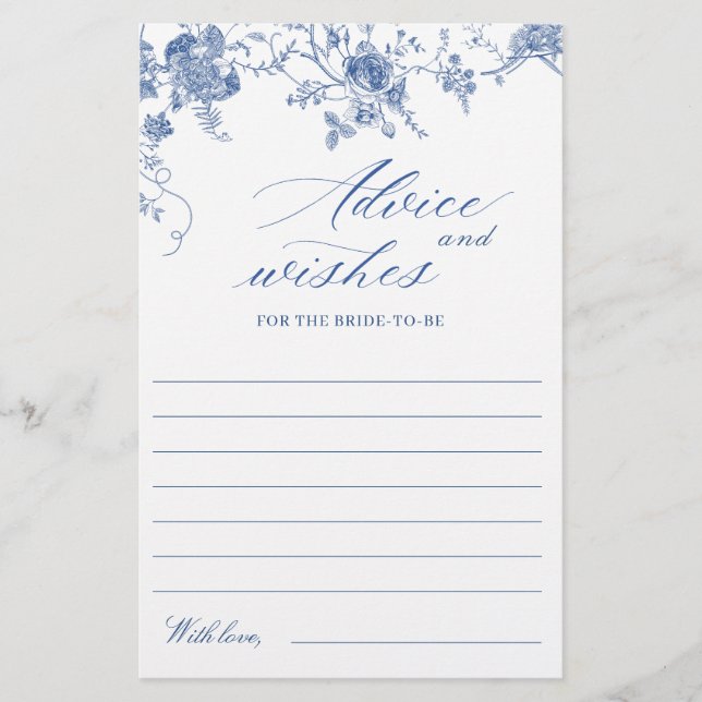 Elégante carte de souhaits et de conseils de coule (Devant)