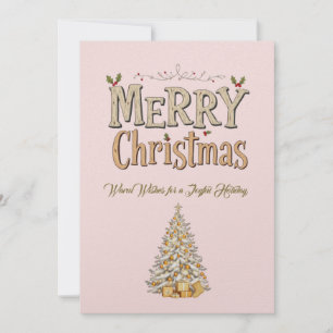 Elégante carte de vacances Joyeux Noël Appartement