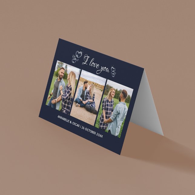 Elégante Carte de vacances pliée 3 Modèles photo (Créateur téléchargé)