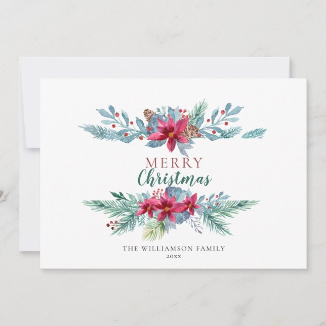 Elégante Carte de vacances Vintage Bourgogne (Devant)