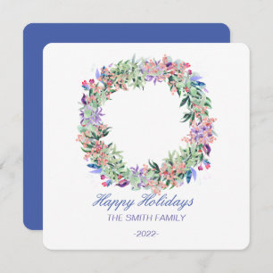 Elégante carte de vacances Watercolor