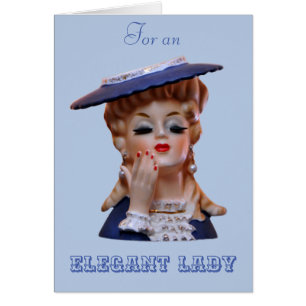 Elégante carte de voeux Casquette fantaisiste Lad