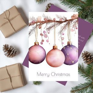 Élégante carte de voeux de Noël