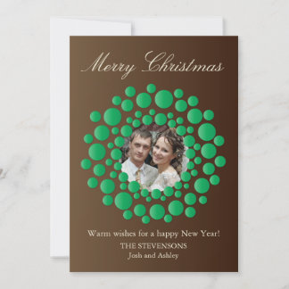 Élégante carte de voeux de Noël rustique