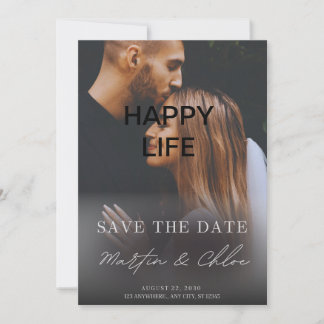 Elégante carte d'invitation de mariage