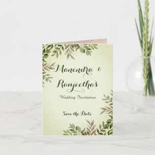 Elégante carte Faire-part de mariage photo personn