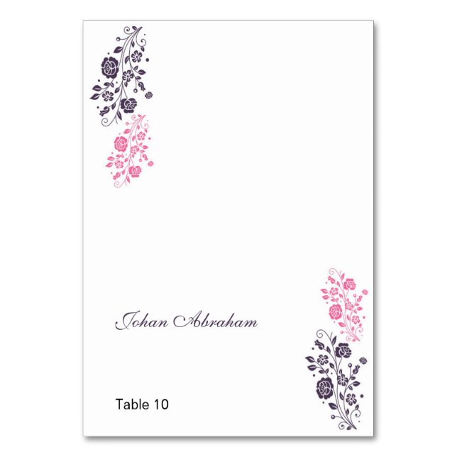 Elégante carte Mariage Floral (Par défaut)