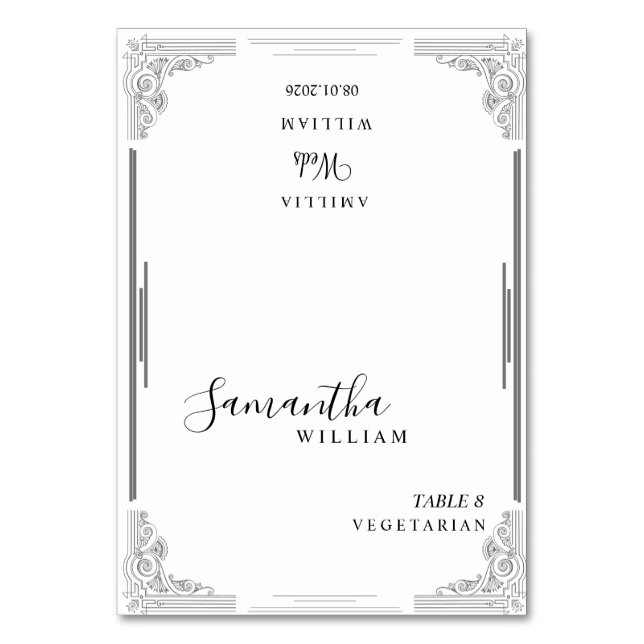 Élégante carte Mariage minimaliste (Par défaut)