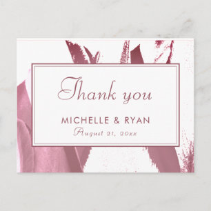 Elégante carte Mariage photo florale de Tulip Bour