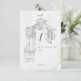 Élégante carte minimaliste romaine moderne