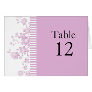 Elégante carte Pink Peony Floral Table luxe