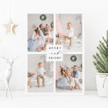 Elégante carte postale Joyeux et Lumineux 4 jours<br><div class="desc">Carte postale de vacances simple et élégante. Pour une personnalisation plus avancée de cette conception,  veuillez cliquer sur le lien Personnaliser supplémentaire pour changer la police,  la taille,  la couleur,  etc.</div>