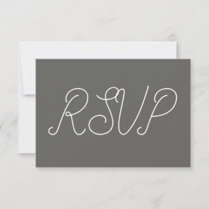 Elégante carte "RSVP"