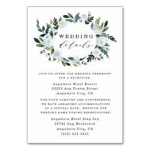 Elégante Cartes de boîtier Mariage couleur bleu-bl