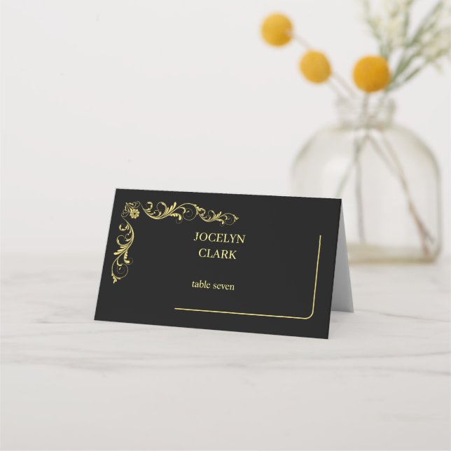 Elégante Cartes de Mariage Victorienne (Devant)