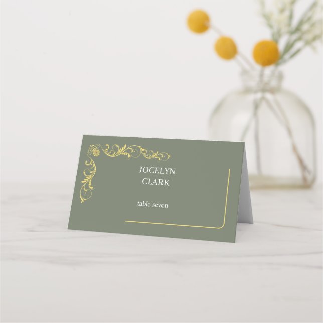 Elégante Cartes de Mariage Victorienne (Devant)