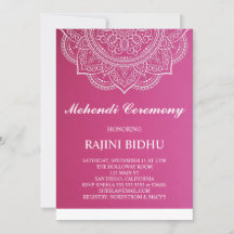 Élégante cérémonie de la Mehndi indienne Paisley R