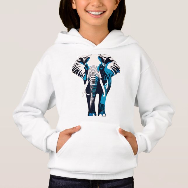 Elégante Conception d'avant-plan femme-éléphant - (Devant)