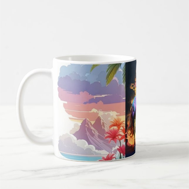 Elégante Conception de Mug Cheval Swirl (Gauche)