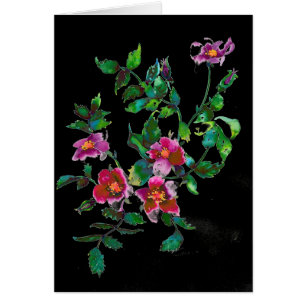 Elégante couleur magenta rose fleurons rose