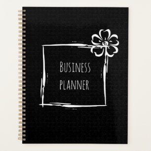 Élégante entreprise blanche noire