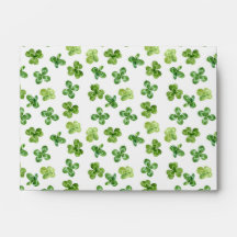 Élégante Enveloppe Mariage d'art floral vert