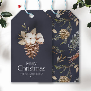 Élégante étiquette cadeau hiver - "Joyeux Noël"