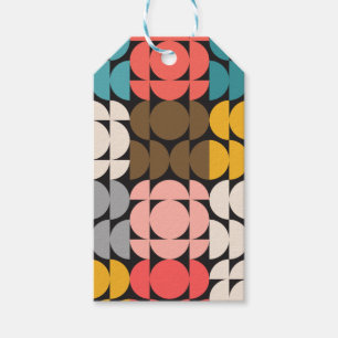 Élégante étiquette cadeau moderne du milieu du siè