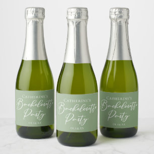 Élégante Étiquette de Bouteille de Champagne Mini
