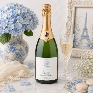 Élégante Étiquette de Vin de Baby Shower Mariage a