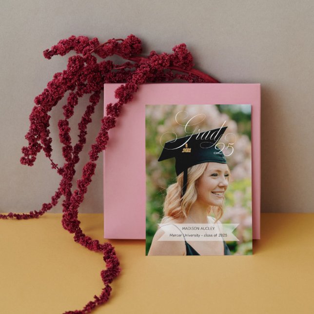 Élégante Faire-part de diplôme Photos multiples (Créateur téléchargé)