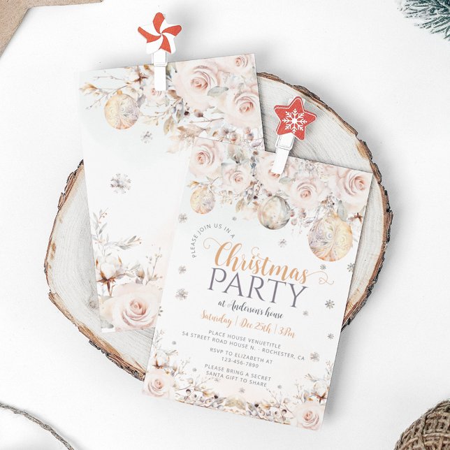 Élégante fête de Noël moderne Invitation (Créateur téléchargé)