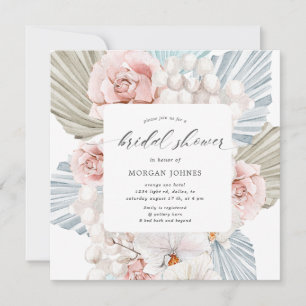 élégante Fête des mariées fleurie bohème bleu d'hi