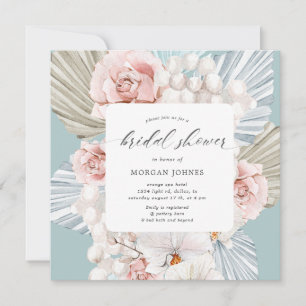 élégante Fête des mariées fleurie bohème bleu d'hi