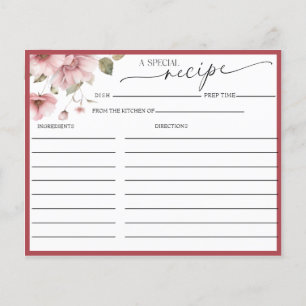 Élégante Fête des mariées florale   Cartes recette