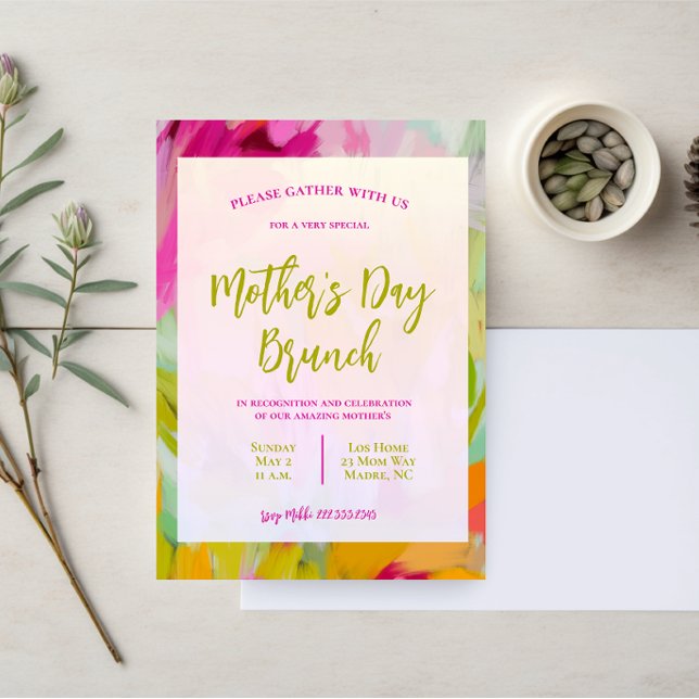 Elégante Fête des mères Brunch Invitation (Créateur téléchargé)
