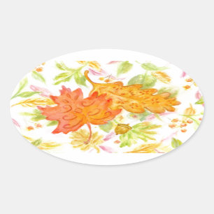 Élégante Feuilles d'automne Stickers