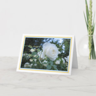 Elégante Fleur de marguerite Penser à vous Carte d