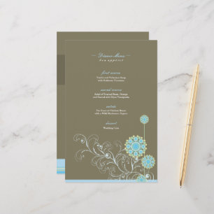 Elégante Fleur de Neige Bleue Flânes Mariage d'hiv