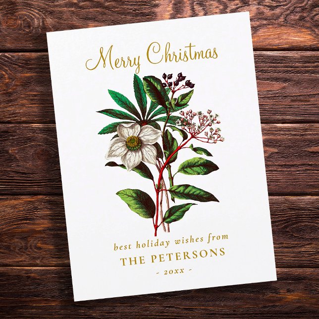 Élégante Fleur Rose de Noël Vintage (Créateur téléchargé)