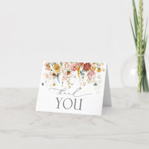 Elégante Fleurs de Jardin Merci d'aquarelle