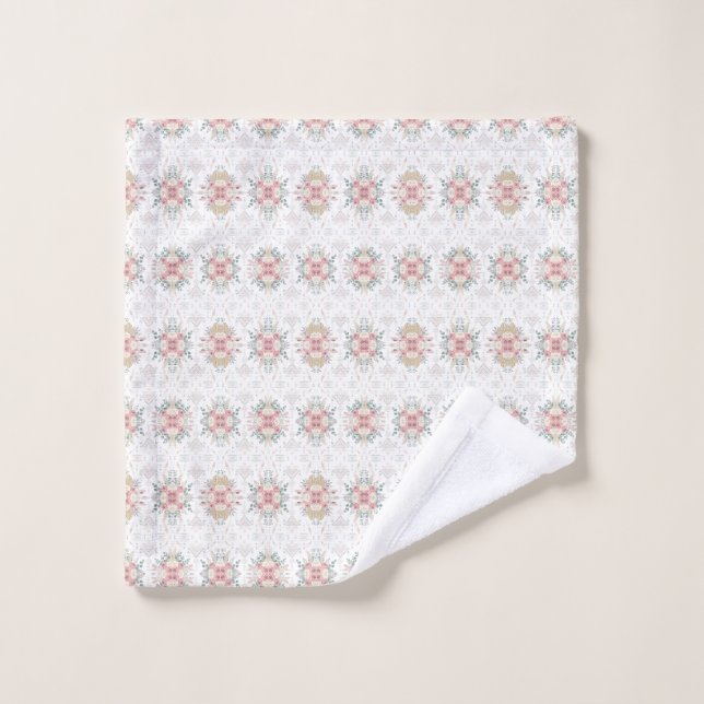Élégante flore tribale (Gant de toilette)