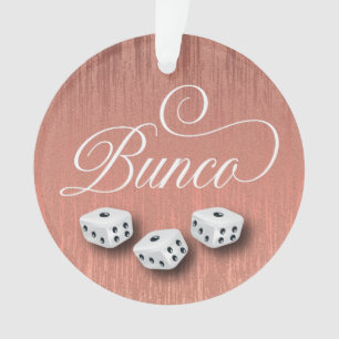 Élégante Girly Sparkle Dice Bunco