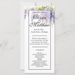 Elégante glycine d'aquarelle violette florale