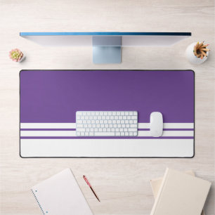 Élégante Gras Violet Blanc Bleu Bout Bout De Cours